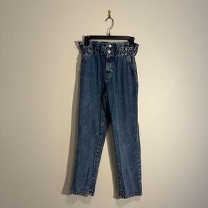 PacSun‎ Mom Jean High Waisted Paper Bag Waist Denim Pants Size 26
